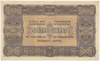 1923. 5000K piros "5 B 11 776362" sorszámmal "Magyar Pénzjegynyomda Rt. Budapest&quot...