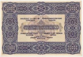 1922. 25.000K "Orell Füssli Zürich" "MINTA" perforációval és "000"-ás ...