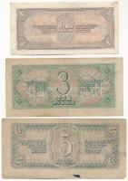 Szovjetunió 1938. 1R + 3R + 5R T:F,VG
Soviet Union 1938. 1 Rouble + 3 Roubles + 5 Roubles C:F,VG