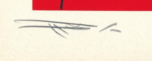 Hervé, Rodolf (1957-2000): Eiffel-torony. Szitanyomat, papír, jelzett, számozott (7/40), ca. 32,5x22...