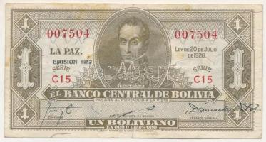 Bolívia 1928. 1B T:F Bolivia 1928. 1 Boliviano C:F Krause P#128