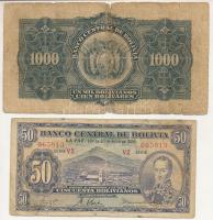 Bolívia 1928. 50B + 1000B T:VG-G
Bolivia 1928. 50 Bolivianos + 1000 Bolivianos C:VG-G
Krause P#132...