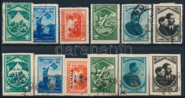 Románia 1932-1934 Mi 437-442, 468-473 (Mi EUR 135,-)