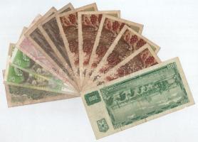 Csehszlovákia 1960-1986. 5K-100K (9db) + Csehország 1997. 50K + Szlovákia 2004. 20K (2db) T:F,VG
Cz...
