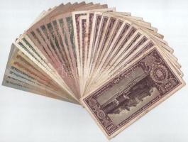 1945-1946. vegyes 30db-os pengő bankjegy tétel T:F-G