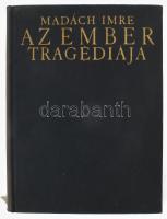 Madách Imre: Az ember tragédiája. Zichy Mihály egészoldalas illusztrációival. Bp., 1958, Magyar Helikon. Kiadói félvászon-kötés, kiadói papír védőborítóba.