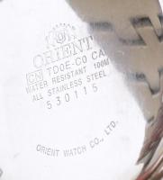 Orient chronograph kvarc karóra. fém szíjjal d: 40 mm Rossz, nem működik!