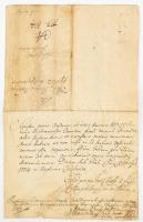 1774 Ungvár, égés kárt szenvedett emberek folyamodványa adómentességért a vármegyéhez