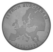 Bognár György (1944-) 2006. "Itthon Európában" kétoldalas Ag emlékérem eredeti dísztokban,...