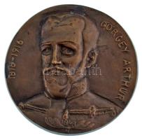 1998. "Görgey Artúr 1818-1916" bronz emlékérem, hátoldalán "LÁBADI LÁSZLÓ ÚR - VÁC VÁROS POLGÁRMESTERE RÉSZÉRE - A 150 ÉVES A MAGYAR HONVÉDSÉG ÉS ELSŐ FŐVEZÉRÉNEK EMLÉKÉRE - BJHA 1998" gravírozással (104mm) T:AU