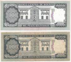 Bolívia 1982. 1000B (2xklf) T:AU, F
Bolivia 1982. 1000 Bolivianos (2xdiff) C:AU, F
Krause P#167