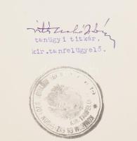 1936 Hóman Bálint (1885-1951) miniszter által aláírt kinevezés + a kinevezett esküje