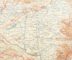 cca 1900 Magyarország, Galícia, Bukovina térképe, kiadja Kogutowicz és Társa Magyar földrajzi intéze...