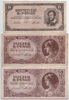 1946. 10.000BP (2x) + 1.000.000BP T:F-VG Adamo P35, P37