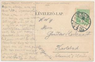 1912 Budapest II. Hűvösvölgy, Holzspach-féle vigadó az Orvvadászhoz, kert részlet vendégekkel és pin...