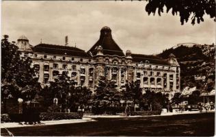 Budapest XI. Gellért tér, Szent Gellért szálloda, villamos (EK)