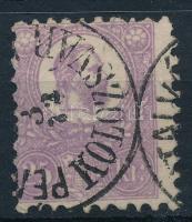 1871 Kőnyomat 25kr sötétibolya, jó minőségű, elfogazott bélyeg (110.000) "PÉN(ZUTALVÁNY) KOLOZSVÁR"