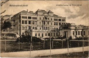 1925 Balatonfüred, Erzsébet udvar és Tibor fürdő (EB)