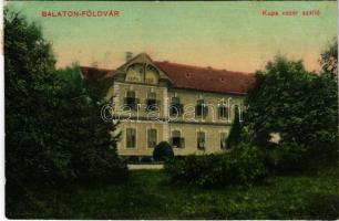 1914 Balatonföldvár, Kupa vezér szálloda. Hesz Péter kiadása (fl)