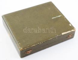 Maison Jourdain ezüstözött alpakka 24 darabos készlet, 12 villa, 12 kanál, jelzett, díszdobozban