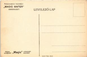 Nagymosás a Vigadóban! Ruhamosáshoz használjon Magic Water csodavizet. Magic ruhamosószer reklámlap ...