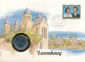 Luxemburg 1980. 5Fr felbélyegzett borítékban, bélyegzéssel, német nyelvű leírással T:AU Luxembourg 1980. 5 Francs in envelope with stamp and cancellation, with German description C:AU