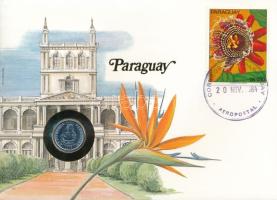 Paraguay 1978. 5G, felbélyegzett borítékban, bélyegzéssel, német nyelvű leírással T:UNC Paraguay 1978. 5 Guaranies in envelope with stamp and cancellation, with German description C:UNC