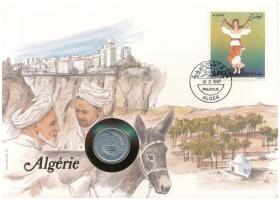 Algéria 1977. 5c Al "FAO" felbélyegzett borítékban, bélyegzéssel, német nyelvű leírással T:UNC Algeria 1977. 5 Centimes Al "FAO" in envelope with stamp and cancellation, with German description C:UNC