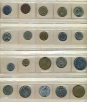 275db fémpénz, egész világ, sok tengerentúllal T:vegyes