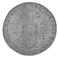 1824B Tallér Ag "I. Ferenc" Körmöcbánya (28,07g) T:XF
Hungary 1824B Thaler Ag "Franz...