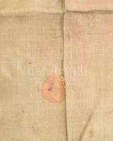 Antimenzion - Krisztus siratásának jelenetével. 1751, magyar, vászonra nyomott fametszet, a kereszt ...