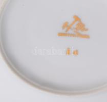 Retro mokkás készlet, hat személyes, matricás, jelzett, minimális kopással