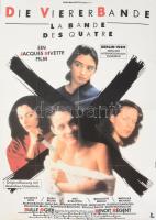 3 db német film plakát az 1970-1980-as évekből 80x60 cm Die flambierte Frau, Eric Rohmer, Die vierer...