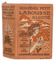 Nouveau Petit Larousse illustré. Dictionnaire Encyclopédique. Publié sous la direction de Claude Augé. Paris, 1927., Librairie Larousse. Gazdag képanyaggal illusztrált. Francia nyelven. Kiadói szecessziós, festett, illusztrált egészvászon-kötés, festett lapélekkel, jó állapotban