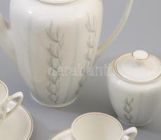 Reichenbach mokkás készlet. Hat személyes, Matricás, jelzett, hibátlan, egy csésze hiánnyal