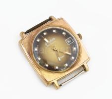 Glashütte GUB Spezimatic 26 Rubis Made in GDR mechanikus vintage férfi karóra aranyozott. Automata szerkezettel, működik, d: 35 mm