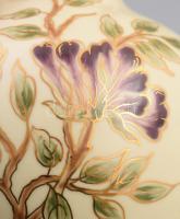 Zsolnay Exclusive virágmintás váza, jelzett, m: 26 cm