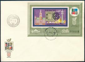 1973 IBRA vágott blokk FDC-n (4.500)