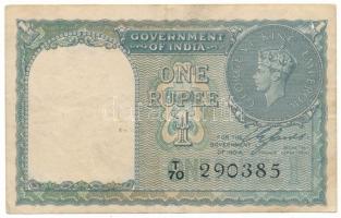 India / Brit-India DN (1944) 1R T:F erős papír India / British India ND (1944) 1 Rupee C:F strong paper Krause P#25.a