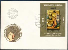 1973 Festmény (XII.) vágott blokk FDC-n (3.500)