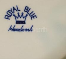 3 db delft holland porcelán váza és tányér m: 15 cm, d: 18 cm