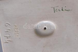 Herendi Tertia laposváza. Jelzett, hibátlan, m: 13,5 cm