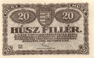 1920. 20f (2x) T:I-,II+