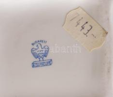 Aquincum kékvirágos bonbonier. Jelzett, 9x9 cm