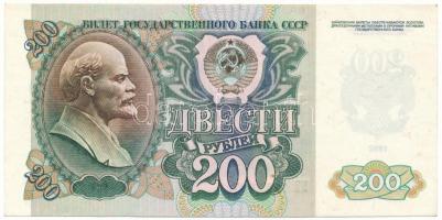 Szovjetunió 1992. 200R T:AU Soviet Union 1992. 200 Roubles C:AU