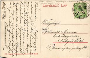 1916 Piski, Simeria; Sámuel J. vendéglője a Vasúthoz, étterem bejárata, pincérek és vendégek / railw...