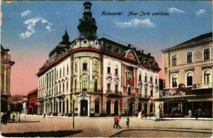 Kolozsvár, Cluj; New York szálloda, Schuster Emil üzlete / hotel, shops (EK)