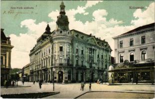 1909 Kolozsvár, Cluj; New York szálloda, Schuster Emil üzlete és saját kiadása / hotel, publisher's shop (EK)