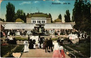 1925 Kolozsvár, Cluj; Séta tér, Gede József kioszk étterme / promenade, kiosk restaurant (ragasztónyom / glue marks)