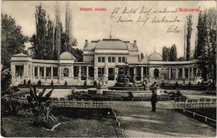 1909 Kolozsvár, Cluj; Sétatéri mulató. Schuster Emil kiadása / promenade, kiosk (EK)